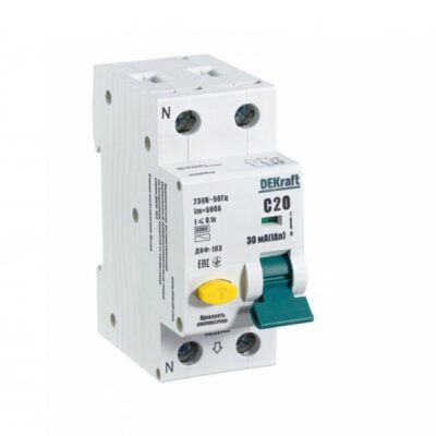 Выключатель автоматический дифференциального тока АВДТ 1Р+N 20А 30мА тип AC С ДИФ-103 6кА SchE 16205
