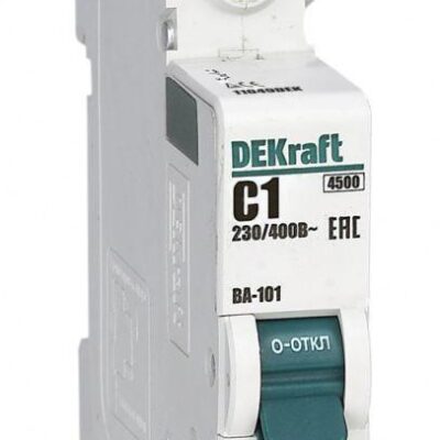 Выключатель автоматический модульный 1п C 1А 4.5кА ВА-101 SchE 11049DEK