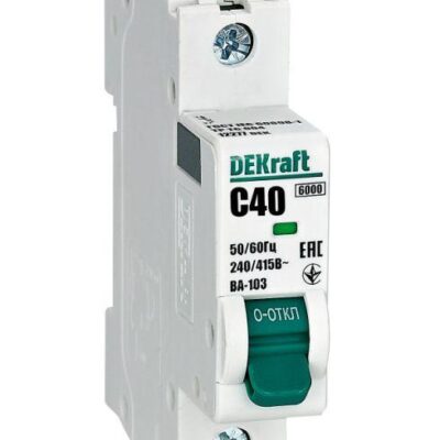 Выключатель автоматический модульный 1п C 40А 6кА ВА-103 SchE 12277DEK