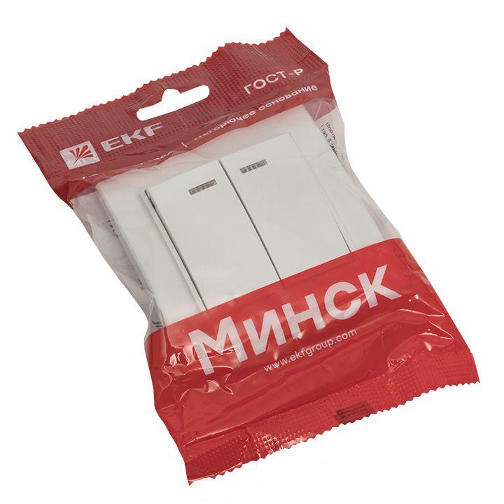 Выключатель 2-кл. СП Минск 10А IP20 с индикатором бел. Basic EKF ERV10-123-10 Выключатель 2-кл. СП Минск 10А IP20 с индикатором бел. Basic EKF ERV10-123-10