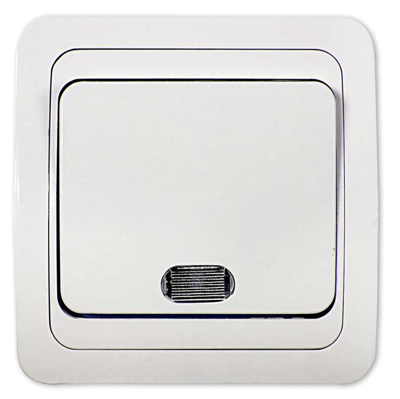 Выключатель 1-кл. СП Classico 2121 10А IP20 с подсветкой бел. ASD / IN HOME 4680005959853 Выключатель 1-кл. СП Classico 2121 10А IP20 с подсветкой бел. ASD / IN HOME 4680005959853