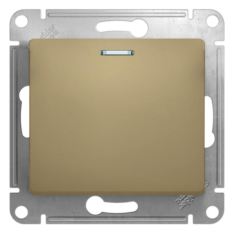 Механизм переключателя проходного 1-кл. СП Glossa 10А IP20 (сх. 6а) 10AX с подсветкой титан SE GSL Механизм переключателя проходного 1-кл. СП Glossa 10А IP20 (сх. 6а) 10AX с подсветкой титан SE GSL