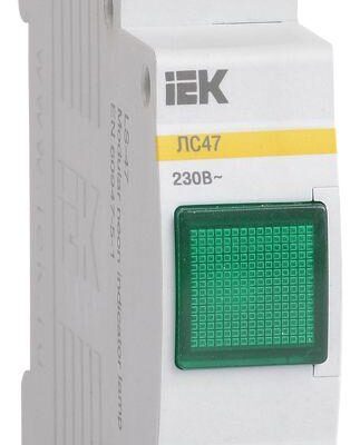 Лампа сигнальная ЛС-47 зел. IEK MLS10-230-K06