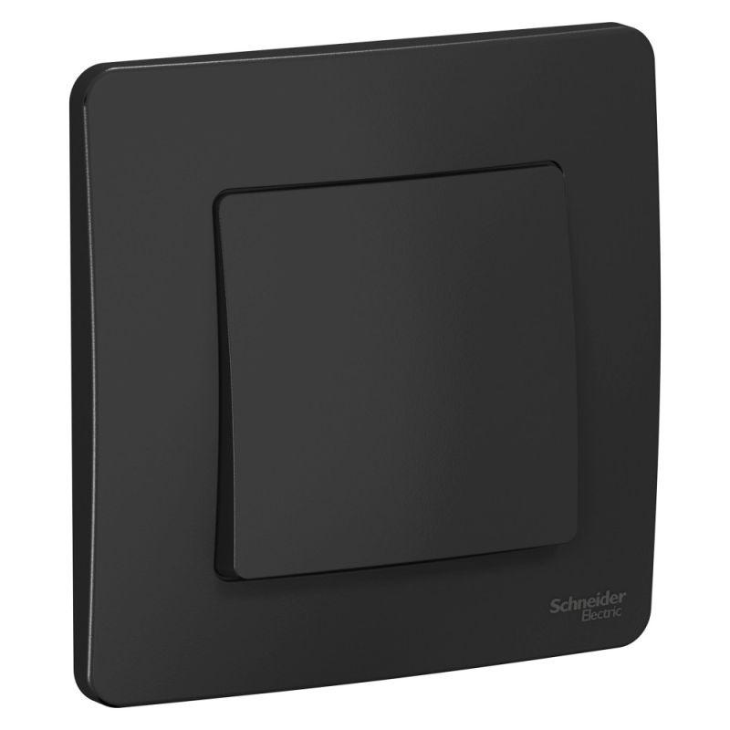 Переключатель проходной 1-кл. СП Blanca 10А IP20 (сх. 6) 250В антрацит SE BLNVS010606 Переключатель проходной 1-кл. СП Blanca 10А IP20 (сх. 6) 250В антрацит SE BLNVS010606