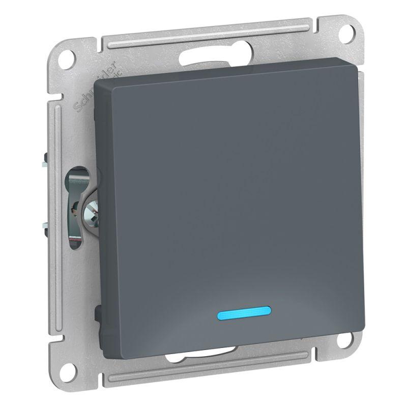 Выключатель 1-кл. СП AtlasDesign 10А IP20 (сх. 1а) 10AX с подсветкой механизм грифель SE ATN000713 Выключатель 1-кл. СП AtlasDesign 10А IP20 (сх. 1а) 10AX с подсветкой механизм грифель SE ATN000713