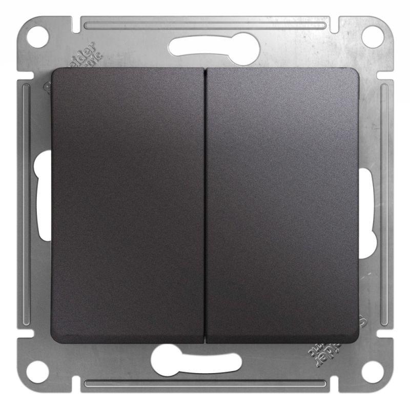 Переключатель проходной 2-кл. СП Glossa 10А IP20 (сх. 6) 10AX механизм графит SE GSL001365 Переключатель проходной 2-кл. СП Glossa 10А IP20 (сх. 6) 10AX механизм графит SE GSL001365