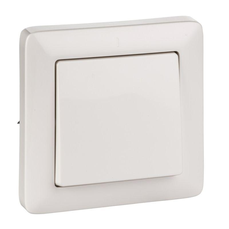 Выключатель 1-кл. СП Хит 6А IP20 250В бел. SE VS16-133-B Выключатель 1-кл. СП Хит 6А IP20 250В бел. SE VS16-133-B