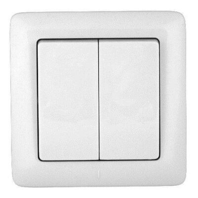 Выключатель 2-кл. СП Хит 6А IP20 250В бел. SE VS56-234-B