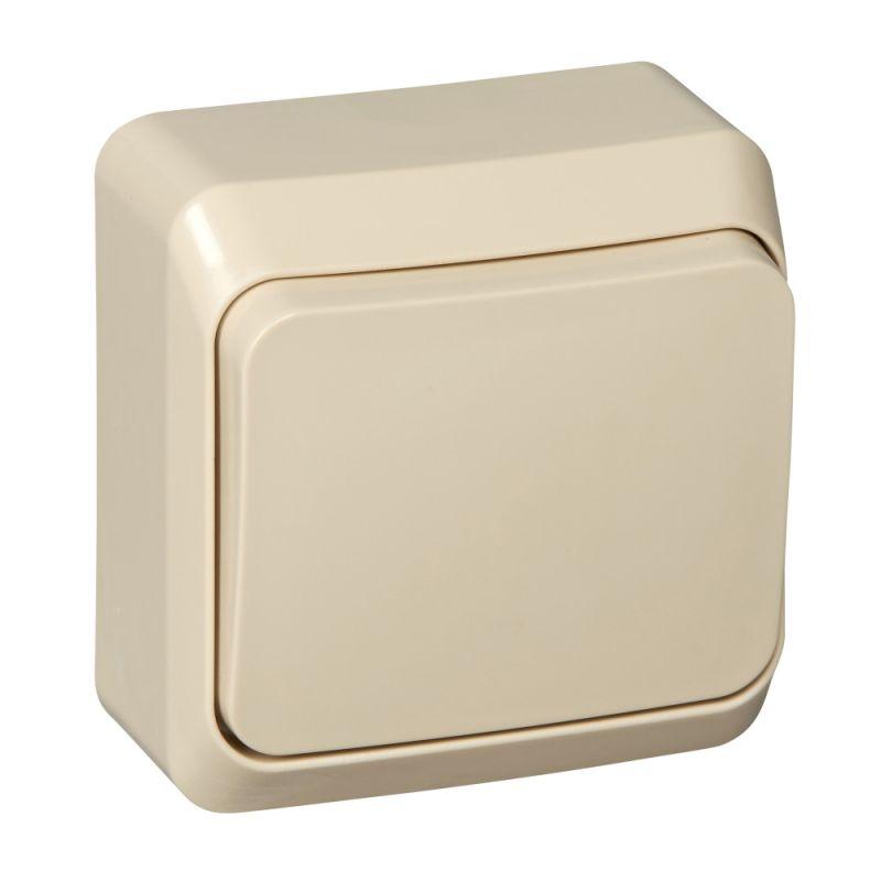 Выключатель 1-кл. ОП Этюд 10А IP20 крем. SE BA10-001K Выключатель 1-кл. ОП Этюд 10А IP20 крем. SE BA10-001K