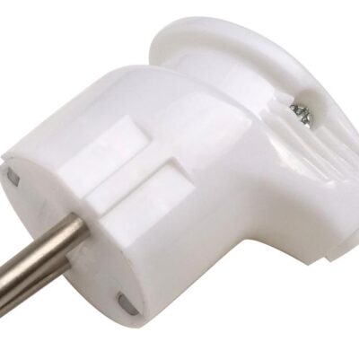 Вилка косая с заземл. 4152 / вилка угловая с заземл. 16А 4110 бел. ASD / IN HOME 4690612000558