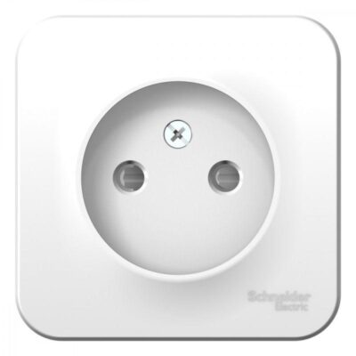 Розетка 1-м ОП Blanca 16А IP20 250В без заземл. защ. шторки с изолир. пластиной бел. SE BLNRA00111