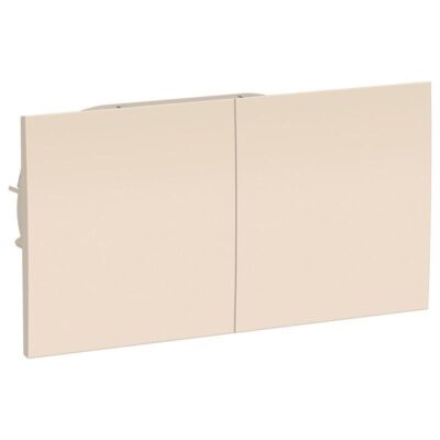 Розетка 2-м СП AtlasDesign 16А IP20 с заземл. защ. шторки со сдвижн. крышкой в сборе беж. SE ATN00