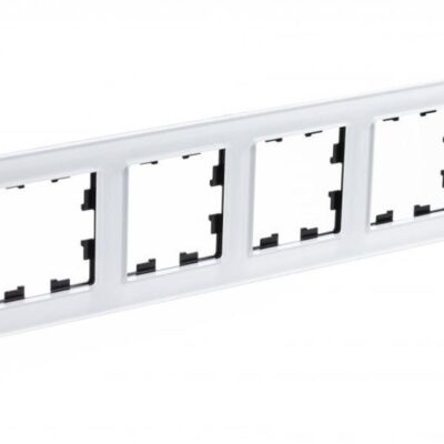 Рамка 4-м AtlasDesign Nature стекло бел. SE ATN320104