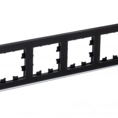 Рамка 4-м AtlasDesign Nature матов. стекло черн. SE ATN331004