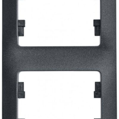 Рамка 2-м Glossa вертикал. антрацит SE GSL000706