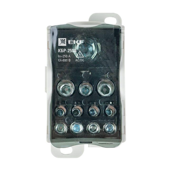 Блок распределительный КРОСС крепеж на панель и DIN КБР-250А EKF plc-kbr250 Блок распределительный КРОСС крепеж на панель и DIN КБР-250А EKF plc-kbr250