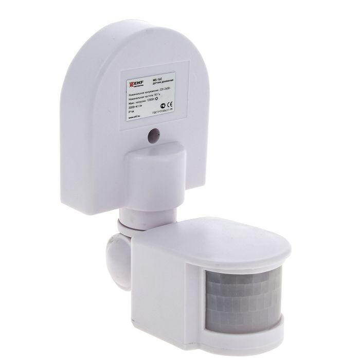 Датчик движения (ИК) MS-16C (ДД) настен. 1200Вт 180град. до 12м (рег.) IP44 EKF dd-ms-16C Датчик движения (ИК) MS-16C (ДД) настен. 1200Вт 180град. до 12м (рег.) IP44 EKF dd-ms-16C