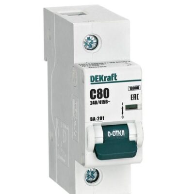 Выключатель автоматический модульный 1п C 80А 10кА ВА-201 SchE 13002DEK