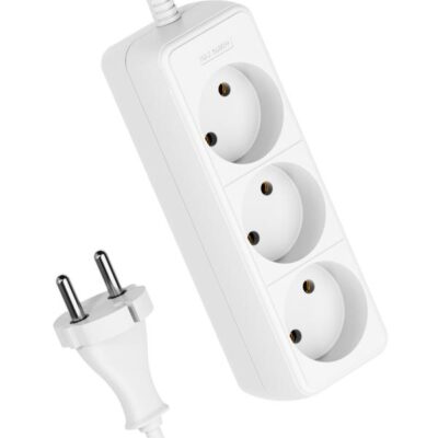 Удлинитель 3х3м без заземл. 16А IP20 ПВС 2х1 КОСМОС YKsm3m-3g(K)