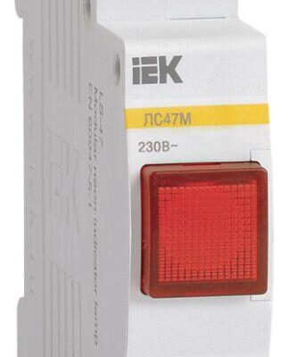 Лампа сигнальная ЛС-47М красн. IEK MLS20-230-K04
