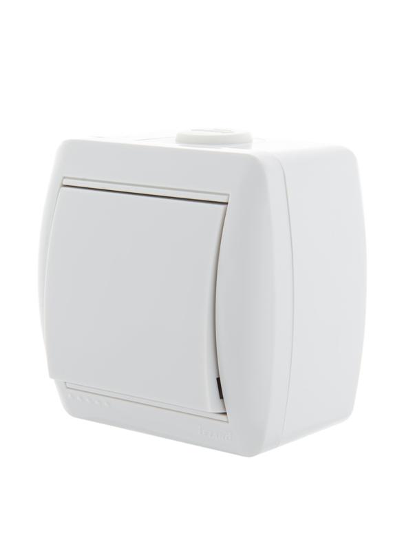 Выключатель 1-кл. ОП Nata 10А IP20 бел. LEZARD 710-0200-100 Выключатель 1-кл. ОП Nata 10А IP20 бел. LEZARD 710-0200-100