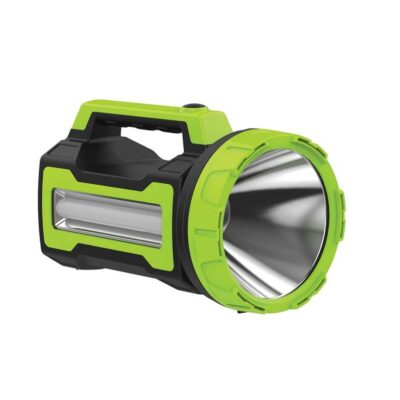 Фонарь аккумуляторный KOSMOS premium LED 10Вт боков. панель 3Вт 3 режима регулир. яркости ЗУ 220/12В