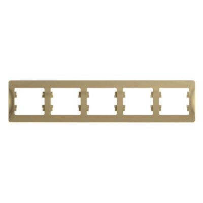 Рамка 5-м Glossa горизонт. титан SE GSL000405