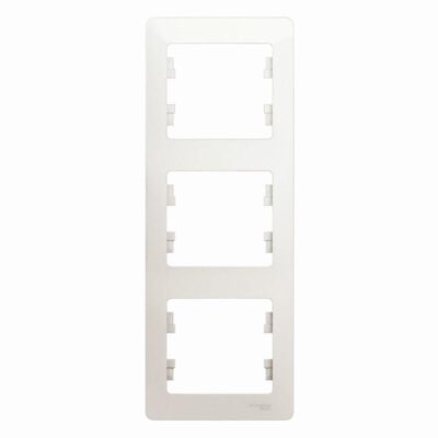 Рамка 3-м Glossa верт. перламутр SE GSL000607