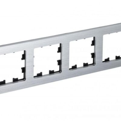 Рамка 4-м AtlasDesign Nature металл серебр. SE ATN312104