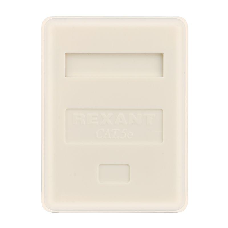 Розетка компьютерная 1-м ОП RJ45 кат.5E UTP неэкранир. бел. Rexant 03-0121 Розетка компьютерная 1-м ОП RJ45 кат.5E UTP неэкранир. бел. Rexant 03-0121