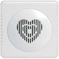 Звонок проводной Сюрприз 12 мел. с питанием от батареек с кнопкой и проводом 2ААх1.5В 80-90дБА бел.