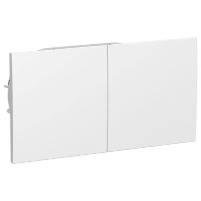 Розетка 2-м СП AtlasDesign 16А IP20 с заземл. защ. шторки со сдвижн. крышкой в сборе бел. SE ATN0001