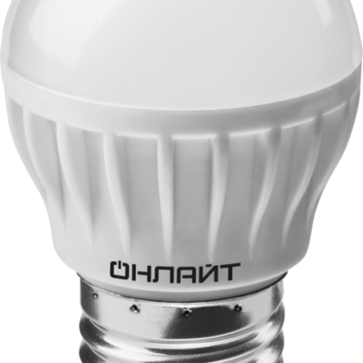 Лампа светодиодная 61 137 OLL-G45-8-230-6.5K-E27 8Вт ОНЛАЙТ 61137