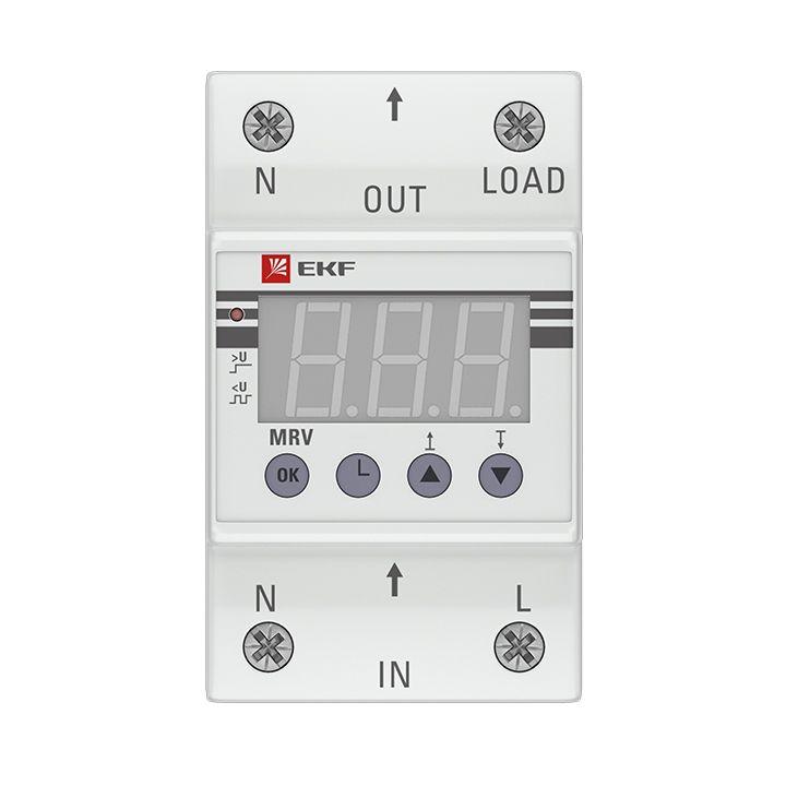 Реле напряжения с дисплеем MRV 40А PROxima EKF MRV-40A Реле напряжения с дисплеем MRV 40А PROxima EKF MRV-40A