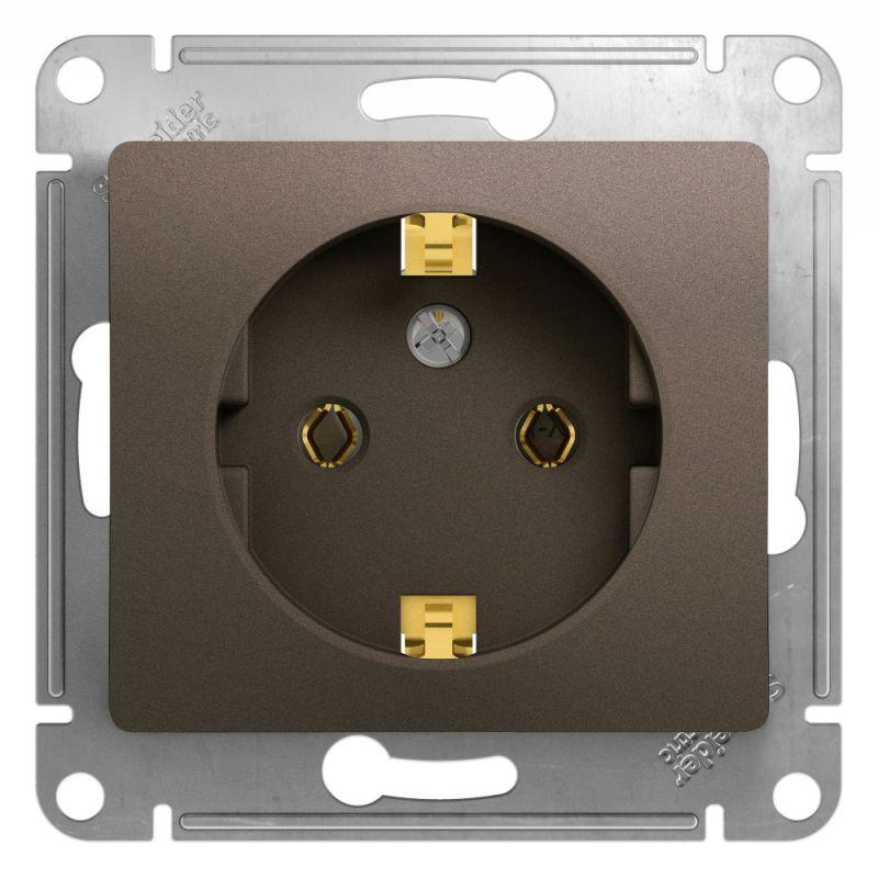 Розетка 1-м СП 1мод. Glossa 16А IP20 с заземл. механизм шоколад SE GSL000843 Розетка 1-м СП 1мод. Glossa 16А IP20 с заземл. механизм шоколад SE GSL000843