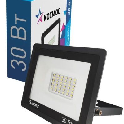 Прожектор светодиодный 30Вт 6500К IP65 2400лм КОСМОС K_PR5_LED_30