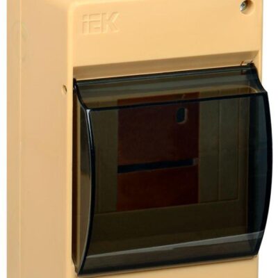 Корпус ОП КМПн 2/4 Krepta 3 IP30 для 4-х авт. выкл. прозр. крышка пластик. сосна IEK MKP42-N-04-30-1