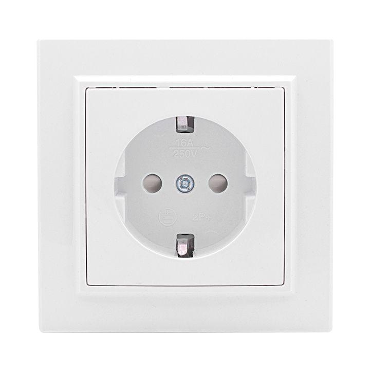 Розетка 1-м СП Минск 16А IP20 с заземл. защ. шторки бел. Basic EKF ERR16-028-100 Розетка 1-м СП Минск 16А IP20 с заземл. защ. шторки бел. Basic EKF ERR16-028-100