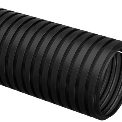 Труба гофрированная ПНД d40мм с протяжкой черн. (уп.15м) IEK CTG20-40-K02-015-1