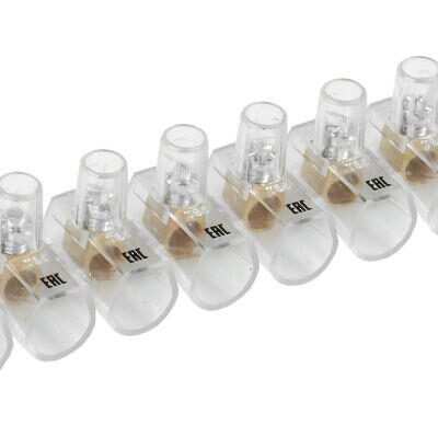 Зажим винтовой концевой изолированный КЗВИ 4.0кв.мм (10х1) IEK UZVK-04-10