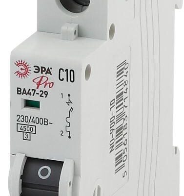 Выключатель автоматический модульный 1п C 10А ВА47-29 Pro NO-900-10 ЭРА Б0031745