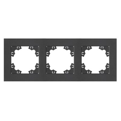 Рамка 3-м Афина универс. графит Universal A0045-Gr