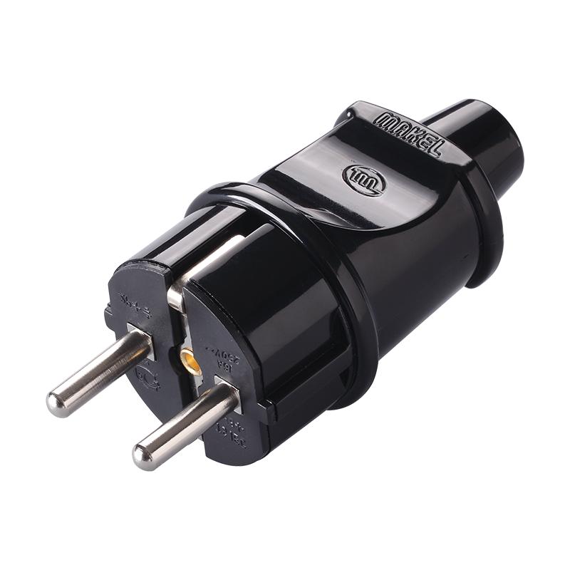 Вилка электрическая с заземл. черн. Makel 10052 100/400 Вилка электрическая с заземл. черн. Makel 10052 100/400