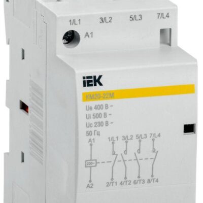 Контактор модульный КМ20-22М AC IEK MKK11-20-22