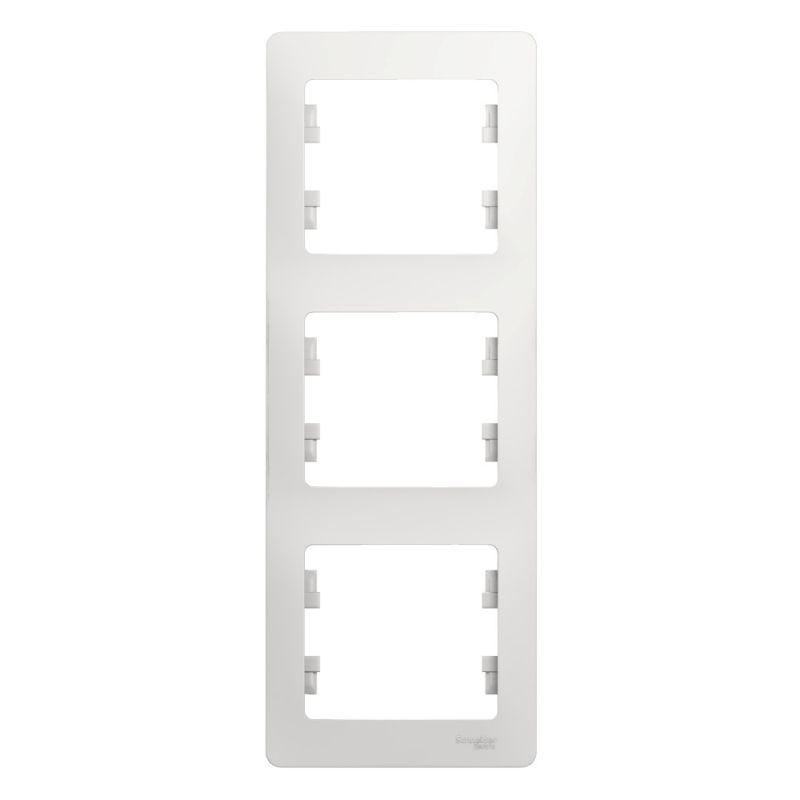 Рамка 3-м Glossa вертикал. бел. SE GSL000107 Рамка 3-м Glossa вертикал. бел. SE GSL000107