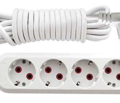 Удлинитель 4х2м с заземл. 10А IP20 У10-555 ПВС 3х0.75 UNIVersal 555-02