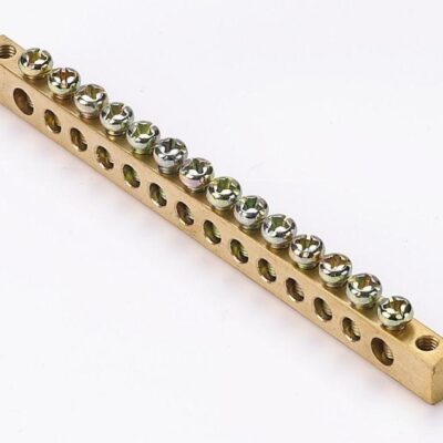 Шина нулевая 6х9 14 групп/крепеж по краям SchE 32004DEK