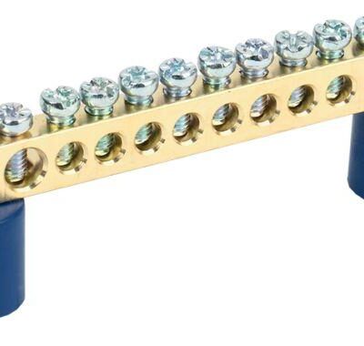 Шина нулевая ШНИ-6х9-10 У2-С на 2-х. угл. изол. IEK YNN10-69-10C2-K07