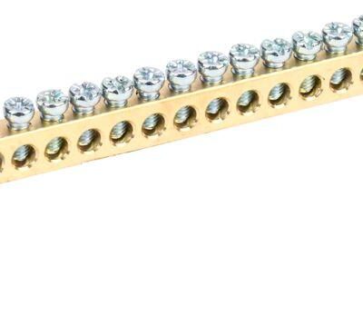 Шина нулевая ШНИ 6х9-14 У2-С на 2х угл. изол. IEK YNN10-69-14C2-K07