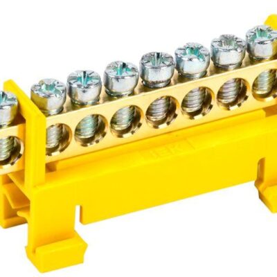 Шина PE "земля" на DIN-изол. "Стойка" ШНИ 6х9-10-С-Ж IEK YNN10-69-10P-K05